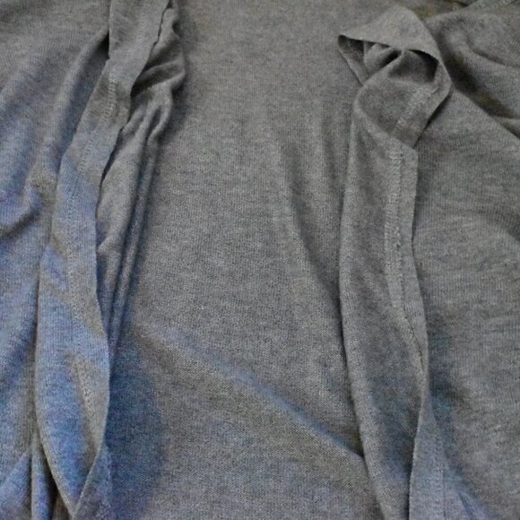 Coldwater Creek Sleeveless Draped Open Front Waterfall Front Vest Gray S… - Picture 8 of 8